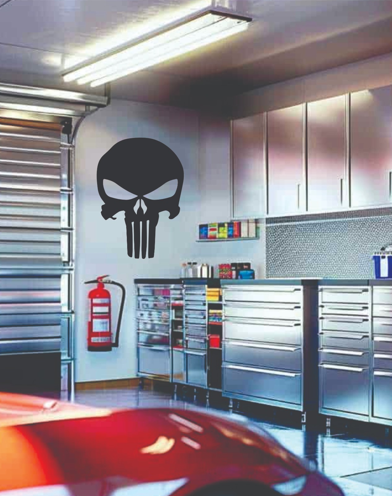 PUNISHER ** Metal Sign ** Skull, Metal Plate, Metal Decal, Small