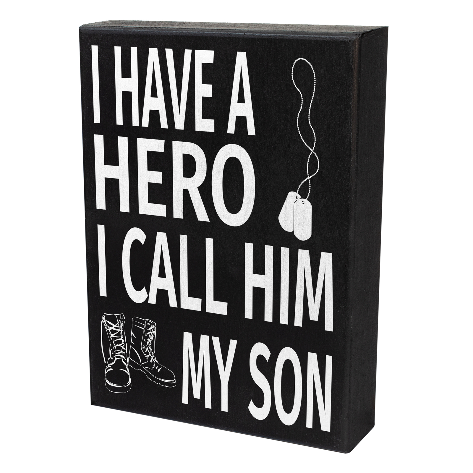 JennyGems I Have a Hero I Call Him My Son, Patriotic Military Mom/Dad Gift