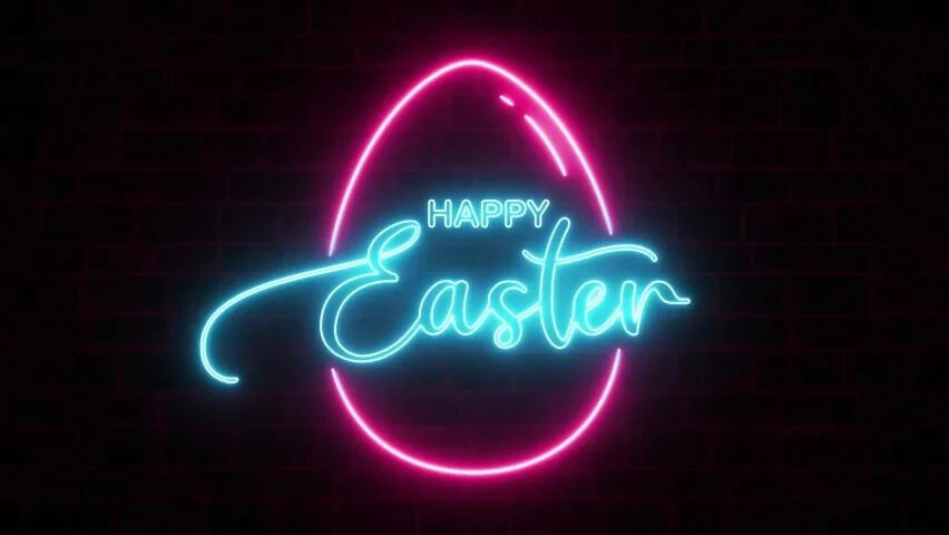Happy Easter LED Light – Custom Neon Sign for Easter Brunch & Party Decorations