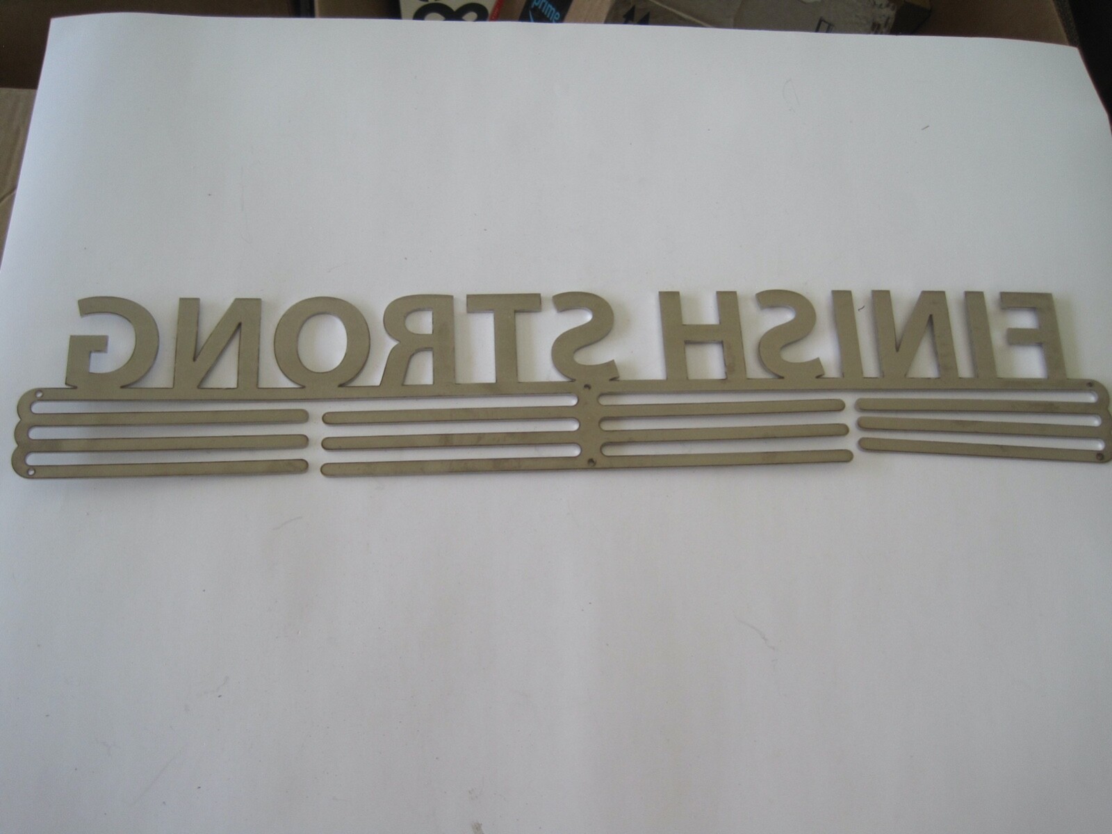 Finish Strong Metal Sign 24″ x 4″