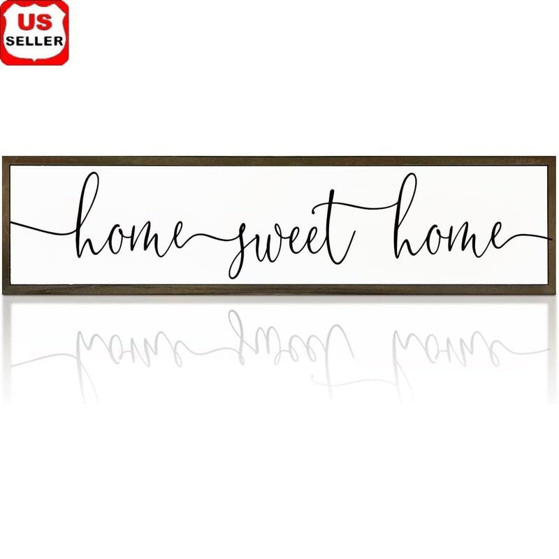 Rustic Wooden Box Sign Home Decoration Aesthetic Plaque Great Gift All Occasions