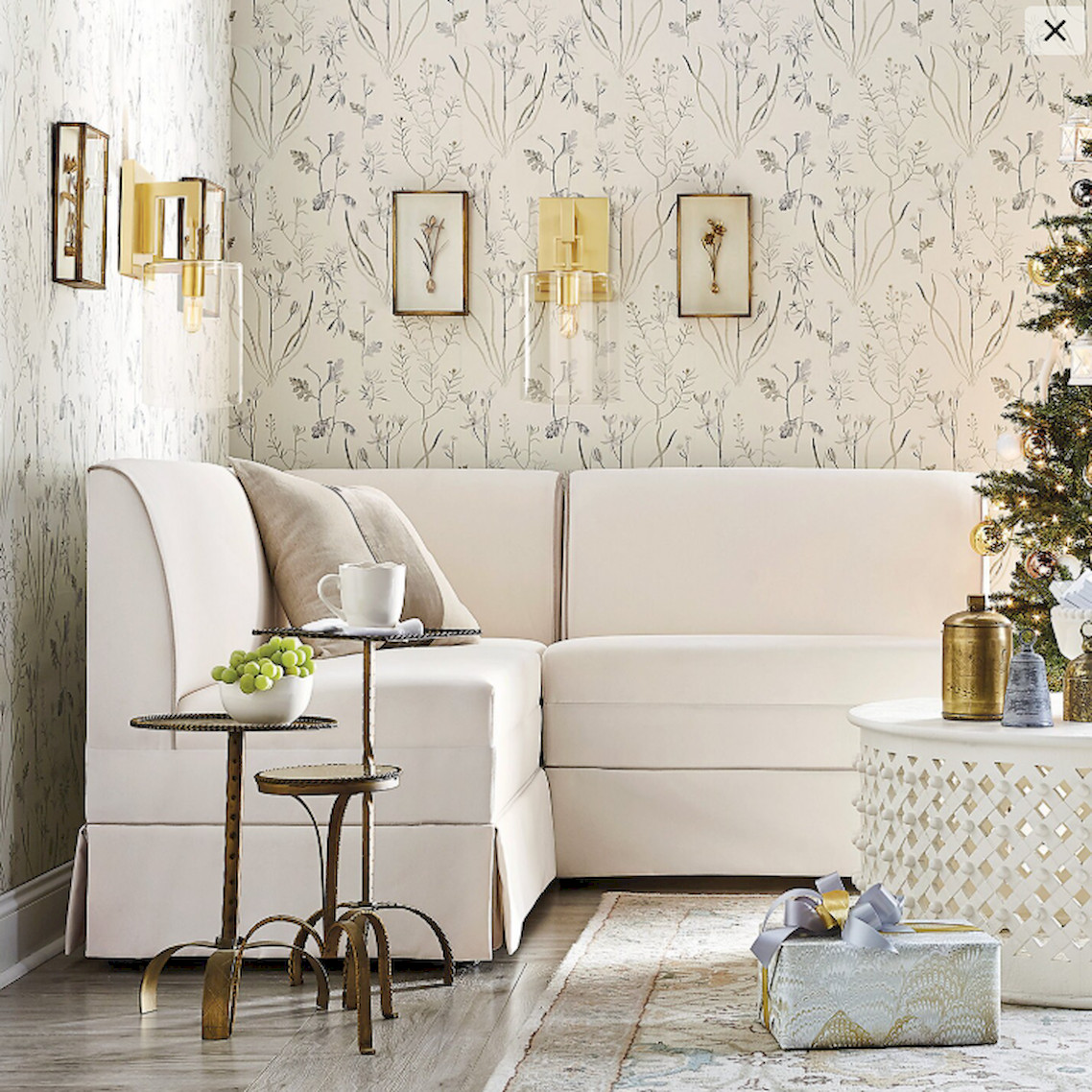 Ballard Designs Fleur de Tole Gold Wall Decor – Set of 4, US Stock, Free Ship