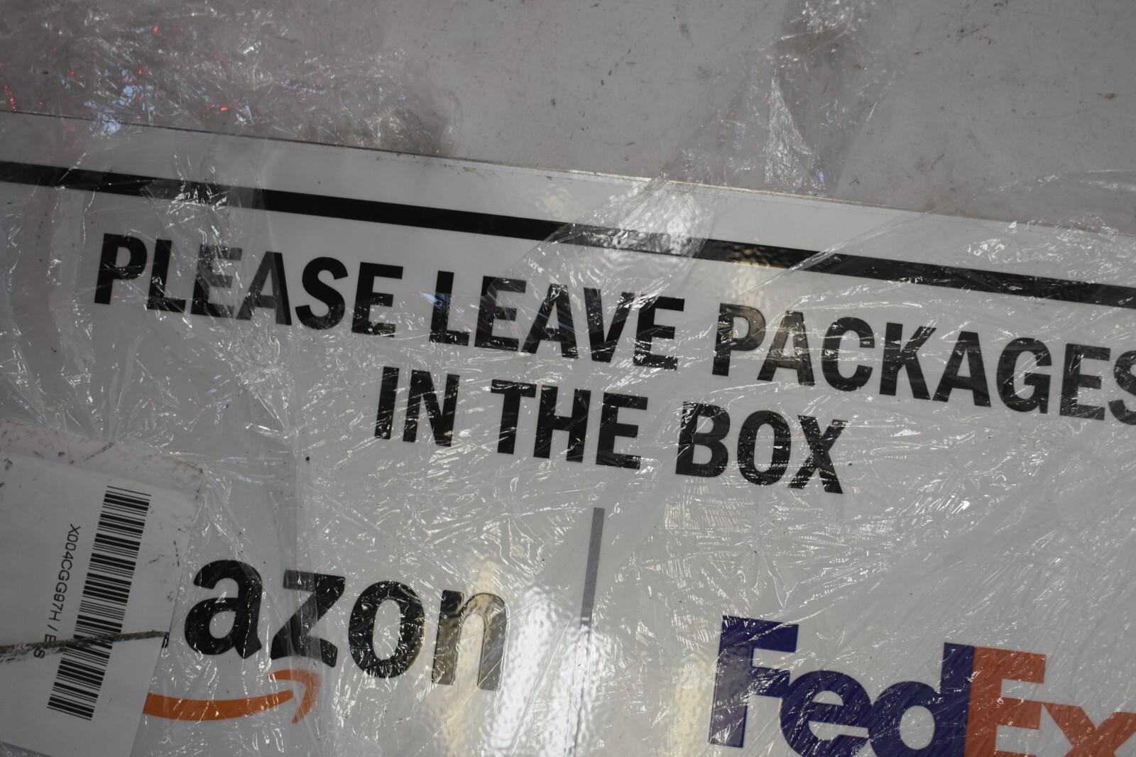 Lot of 4 SmartSign Please Leave Packages In The Bod Aluminum Signs 10″ x 14″