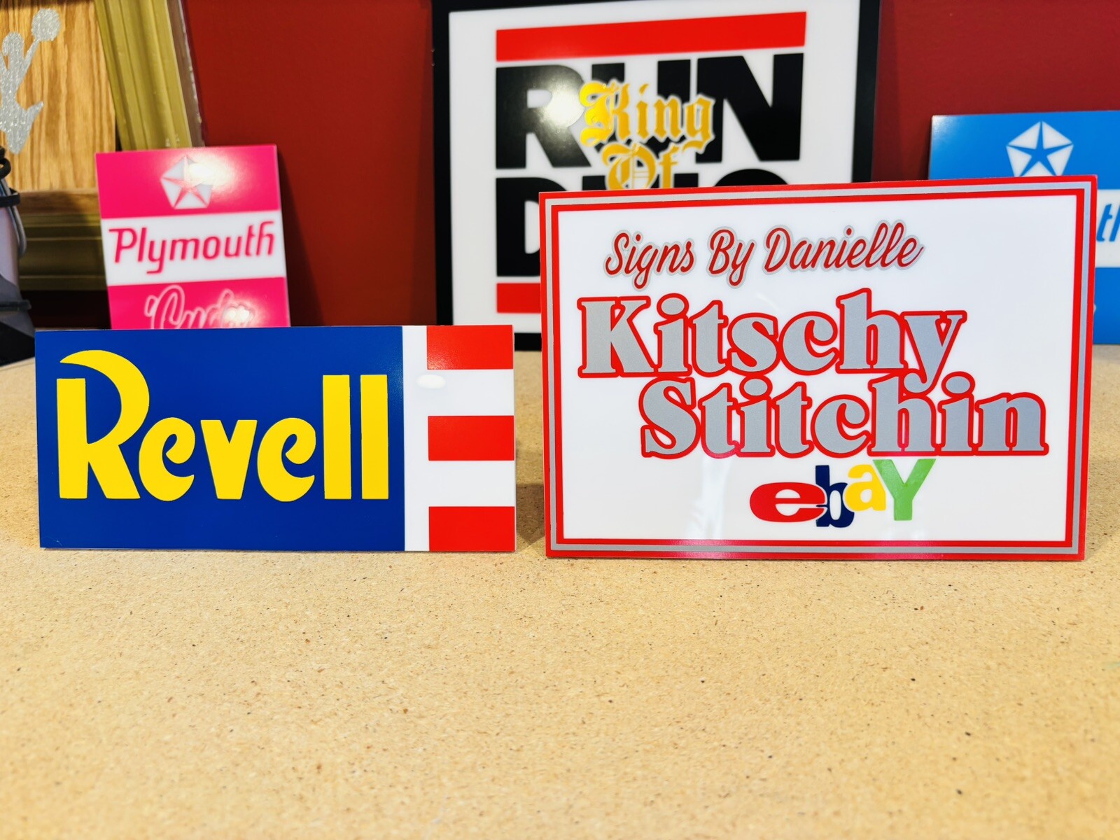 TamiyaRC Models Acrylic & Vinyl Sign (NOT Cheap Tin/NO Crummy Printing!)