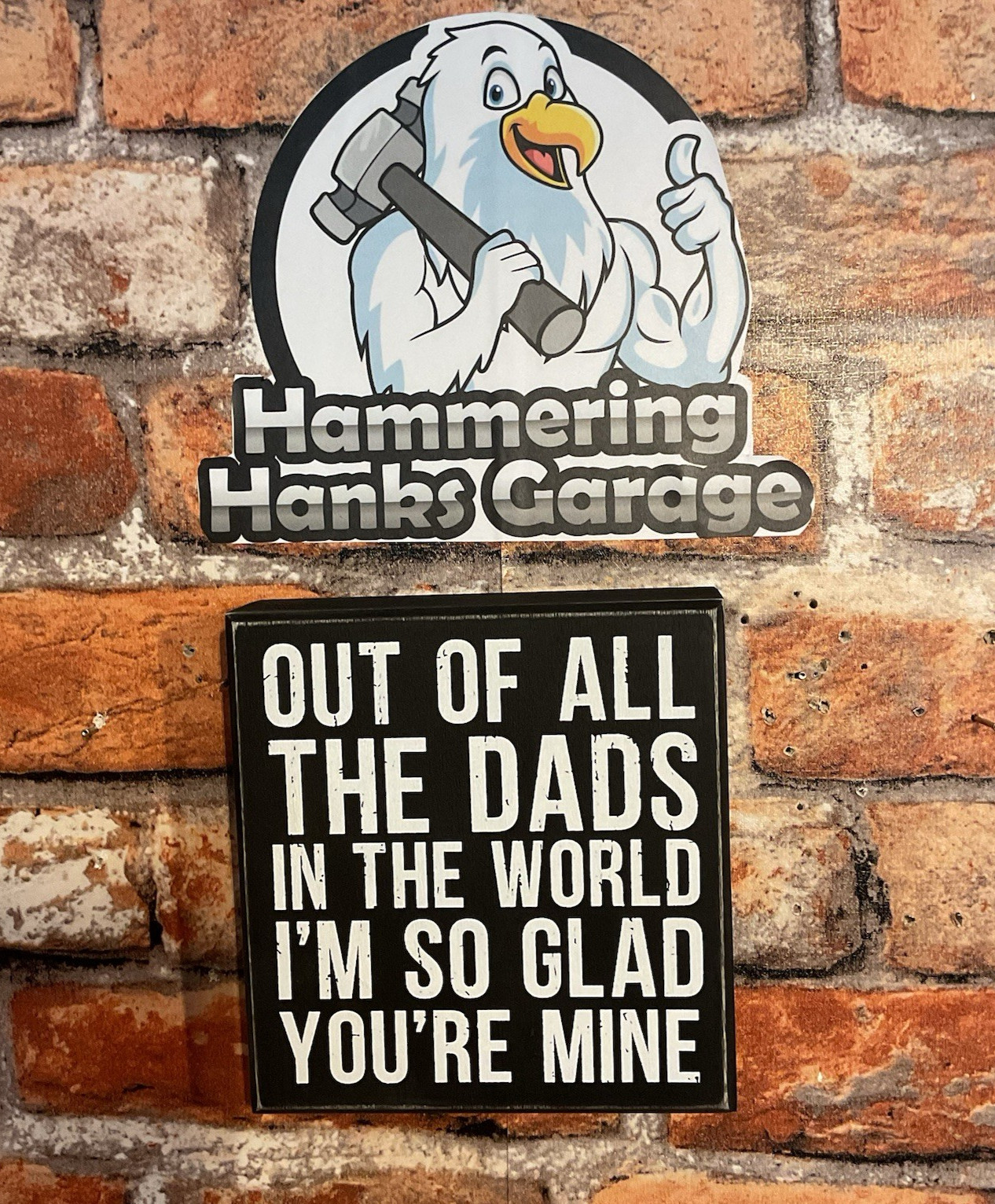 6″x6″x2″ “Of All The Dads in the World” Box Sign