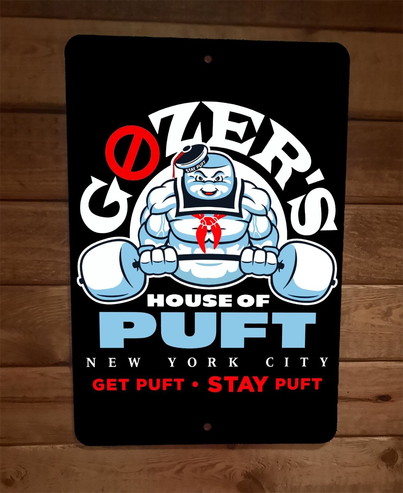 Gozers House of Stay Puft Gym 8×12 Metal Wall Sign Poster Ghostbusters
