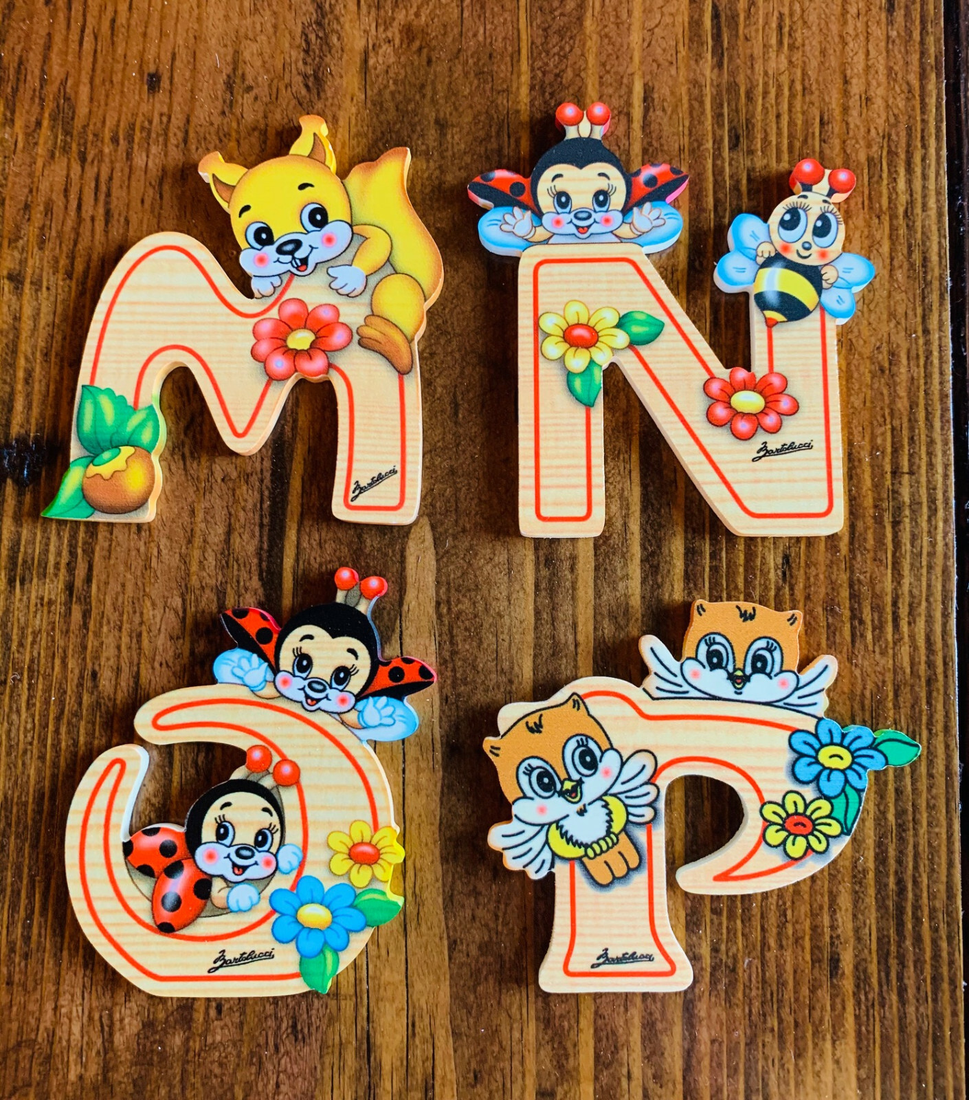 CHOOSE A TO Z ~ Wood Alphabet Letters for Child’s Room, etc. ~ Bartolucci, Italy