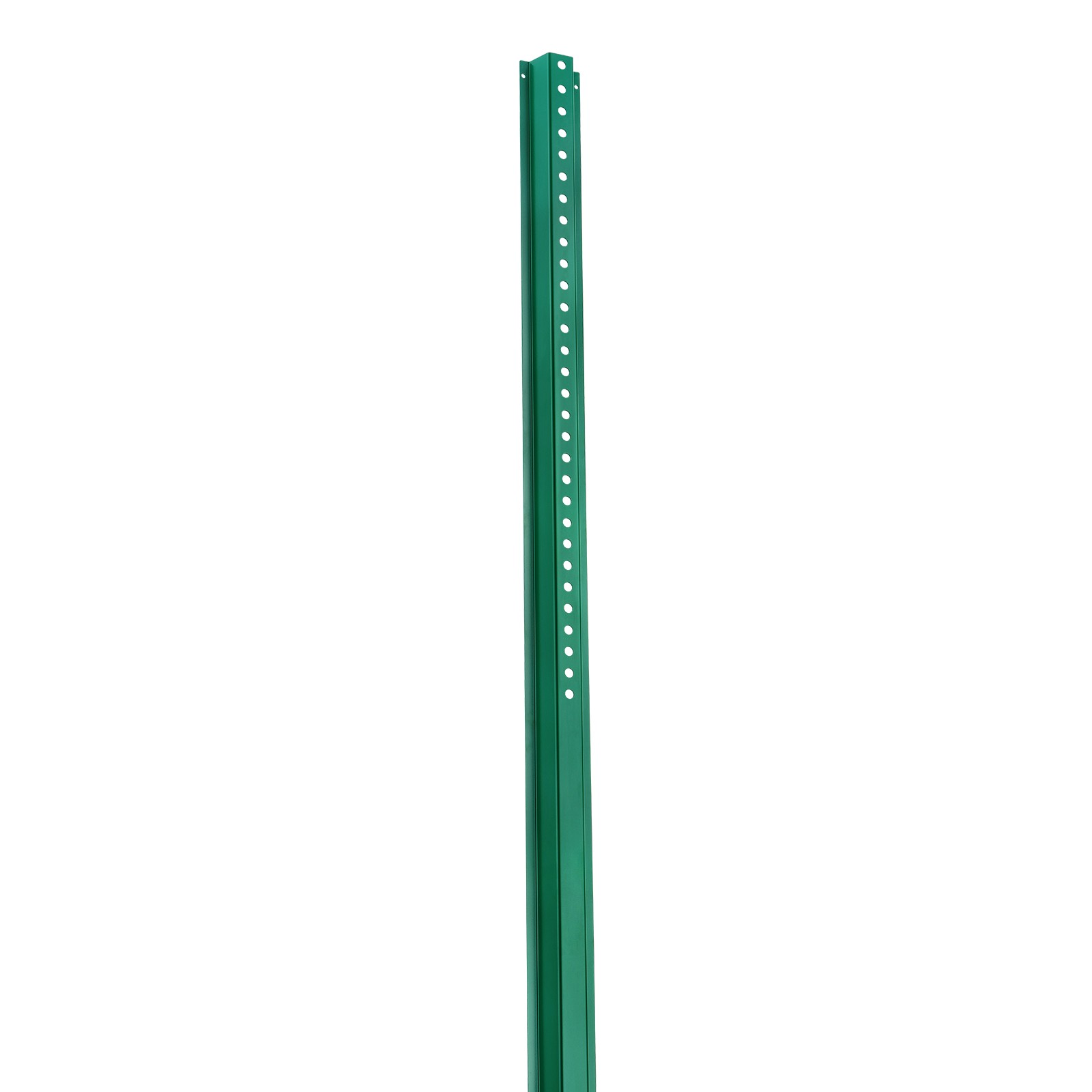 Uimoso Cast Iron Sign Post 8ft Fixed U-Channel Heavy Duty Post Sign Holder Green
