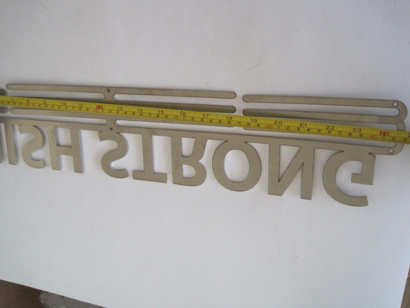 Finish Strong Metal Sign 24″ x 4″