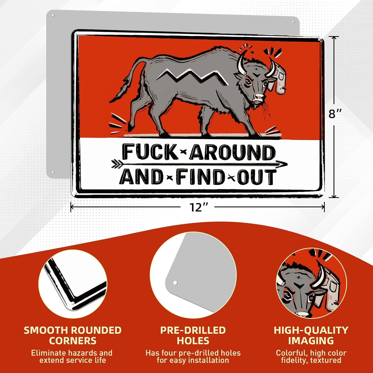 Man Cave Decor, Bar Signs for Home Bar, Cool Stuff for Men, Funny Signs Suitable