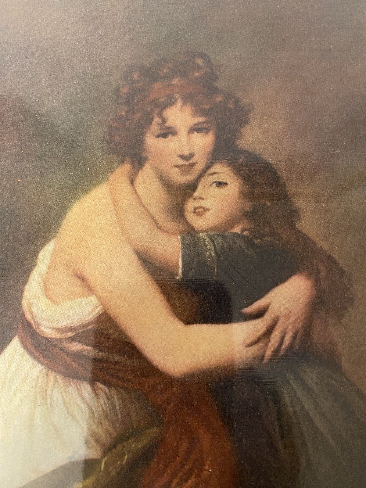 Wood And Print Madame LE Brun And Daughter Wood Plaque Home Decor Mother Child