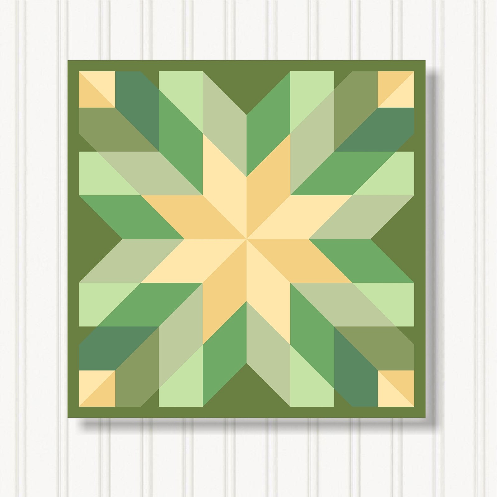 Barn Quilt Square, 8 Sizes, Outdoor & Indoor Wall Art, Home Decor, BQ110-20