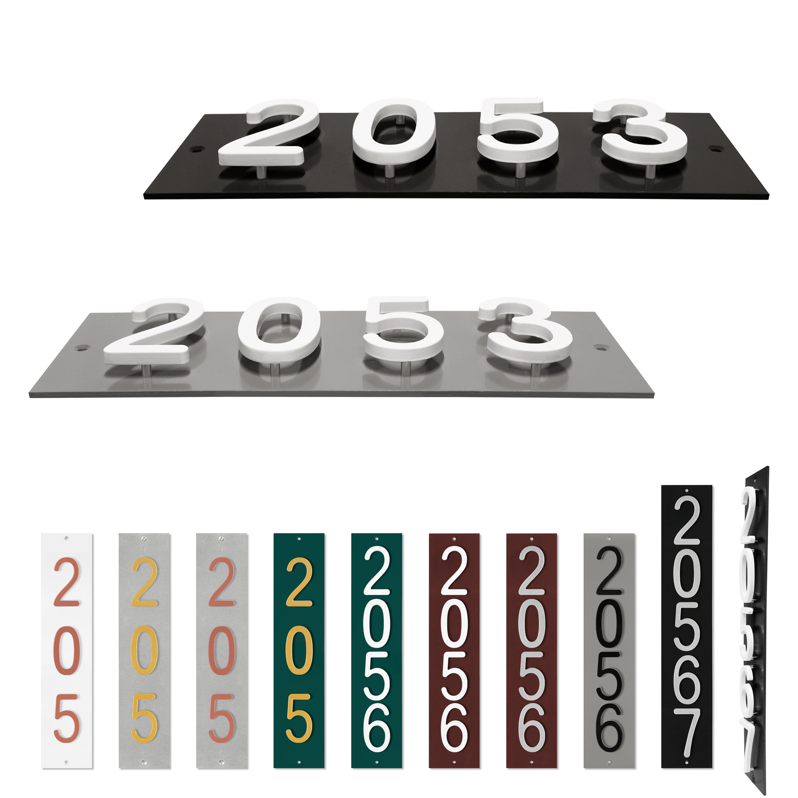 ColourTree Personalized Address Sign – Custom Size House Numbers Plaque