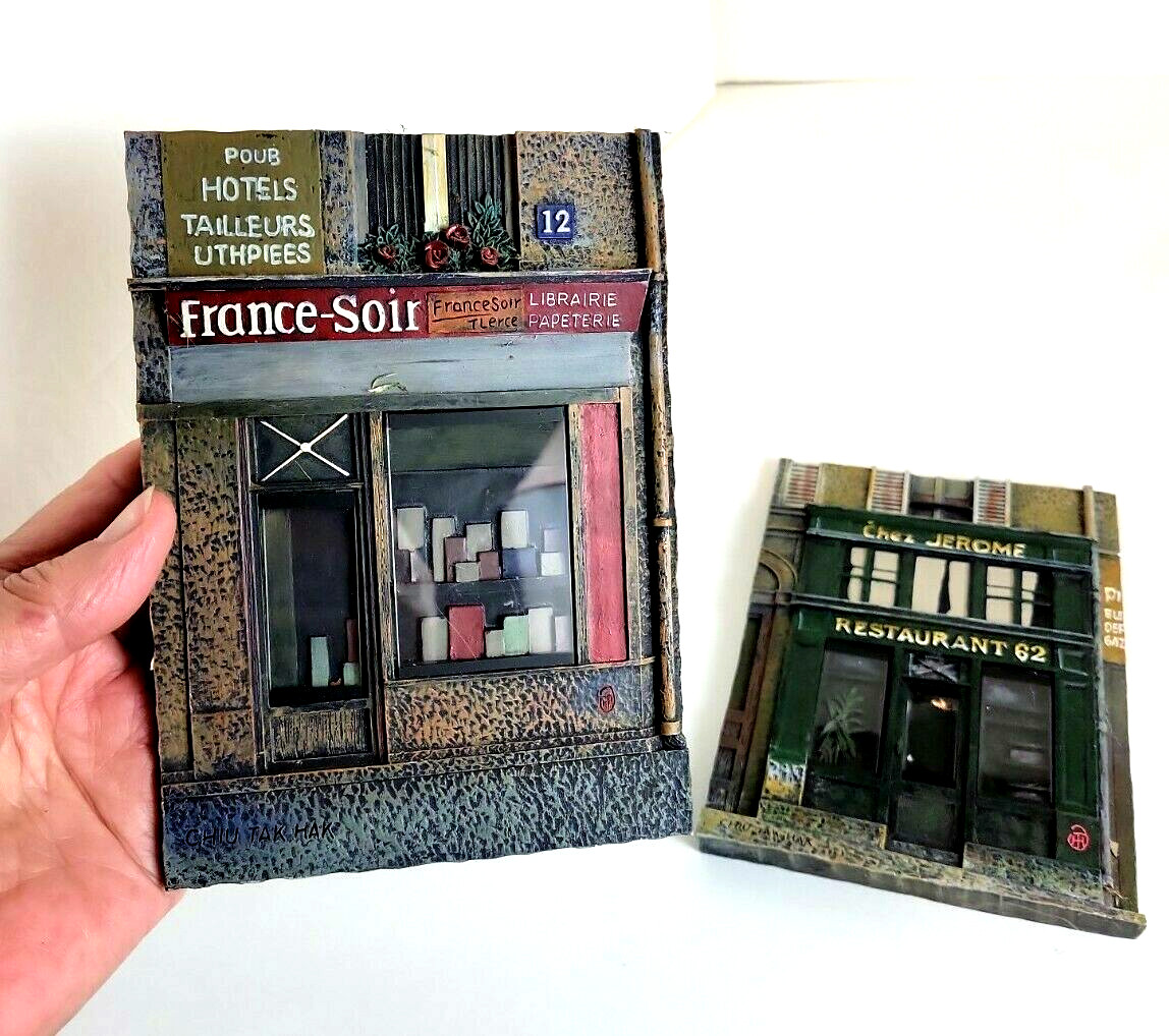 Chez Jerome Restaurant 62 & France-Soir Library by Chiu Tak Hak 3D WALL PLAQUES