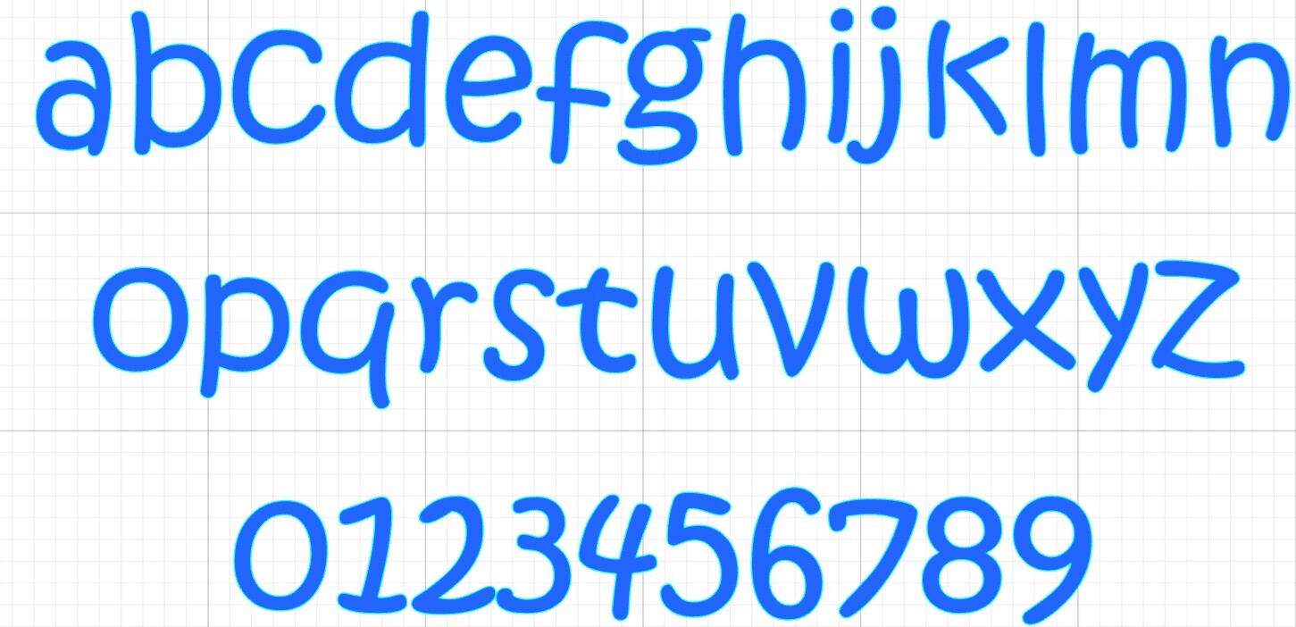 Laser Cut Unfinished Wood Letters or Numbers Kristen ITC Font Craft Cutout