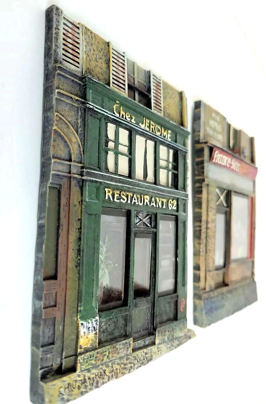 Chez Jerome Restaurant 62 & France-Soir Library by Chiu Tak Hak 3D WALL PLAQUES