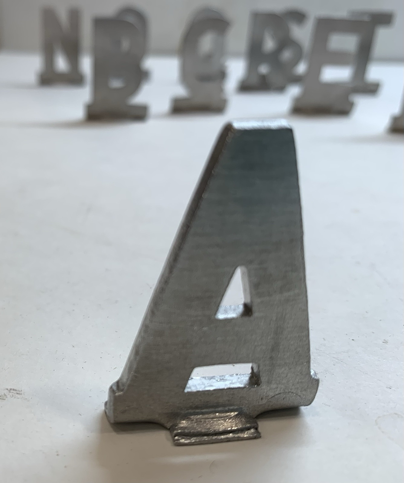 A-Z & Dun-Mor Mailbox Track Letters Aluminum Vtg You Choose Name Initials Metal