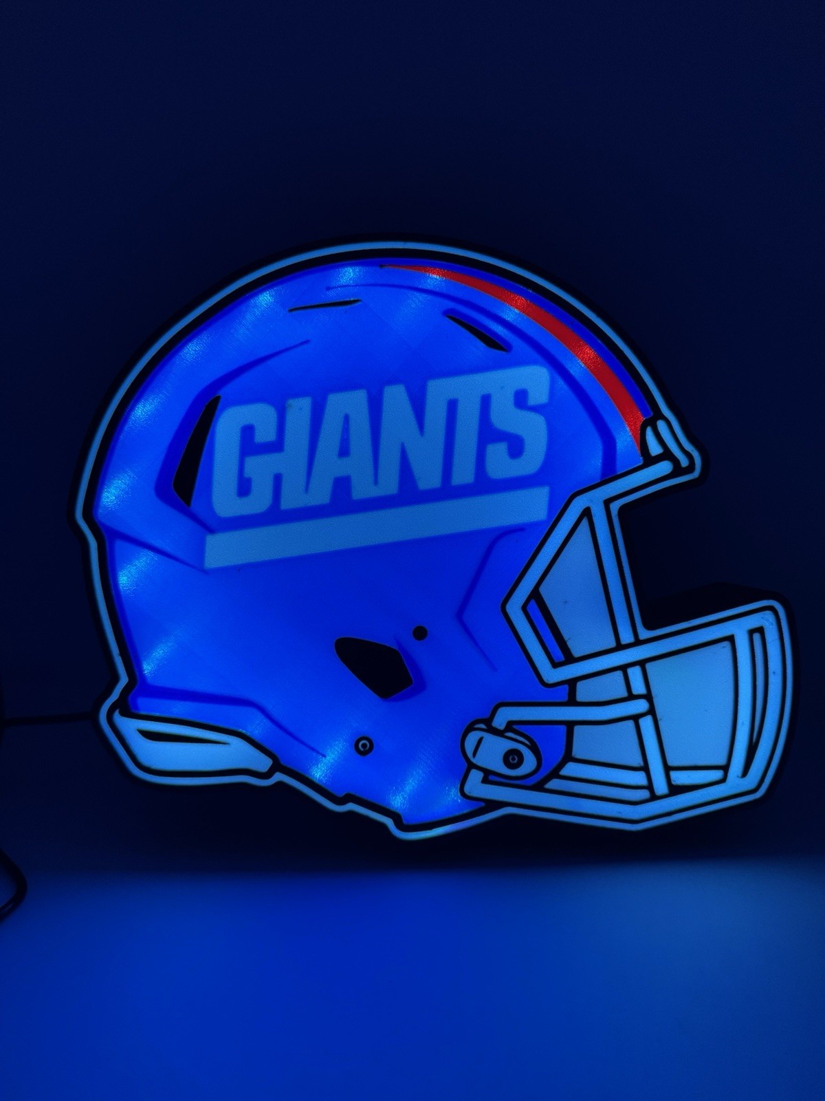 New York Giants NFL Football Helmet – Light Up LED Neon Wall Sign