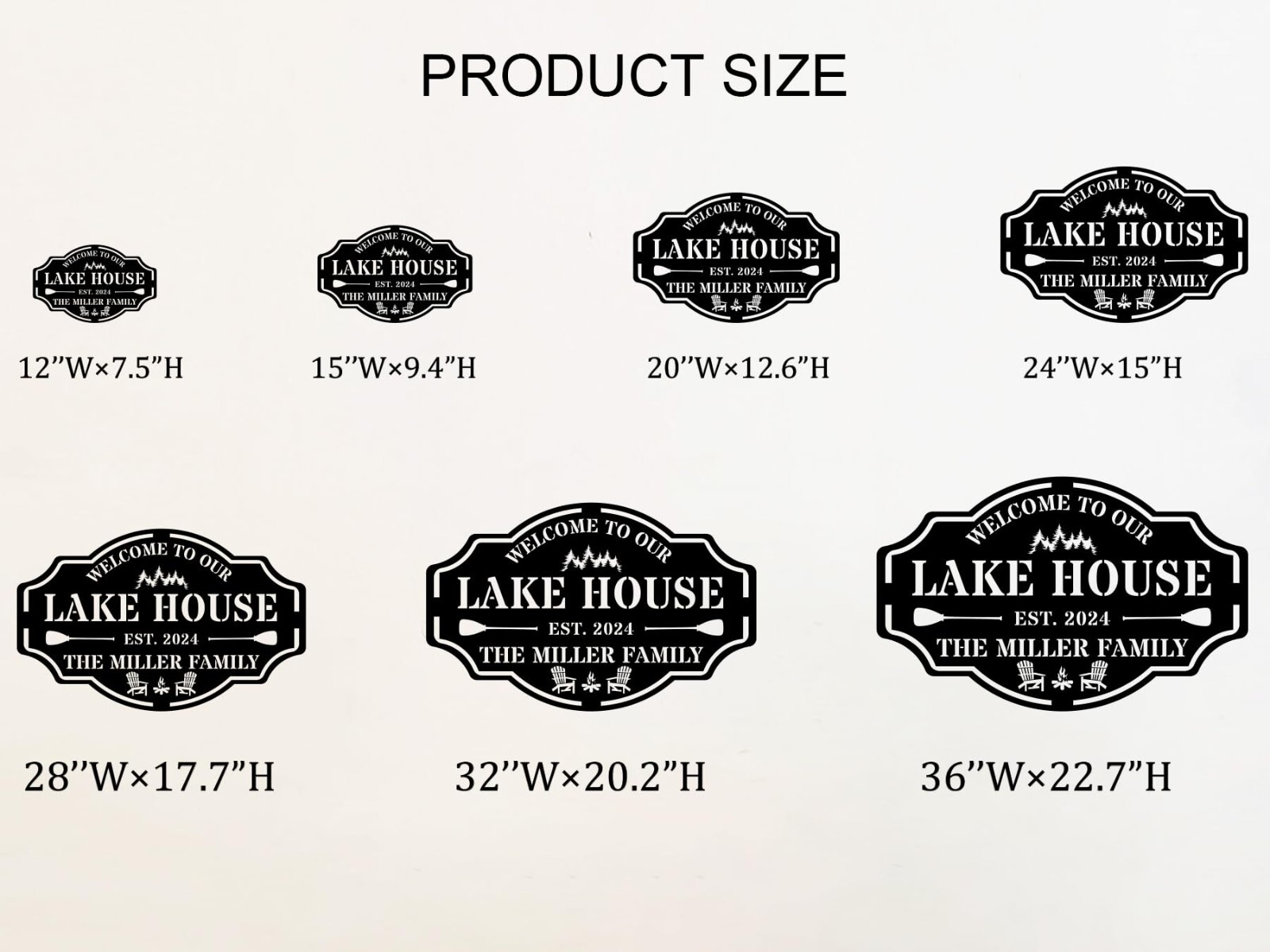 Personalized Metal Lake House Sign, Custom Metal Lake Sign, Custom Metal Sign,