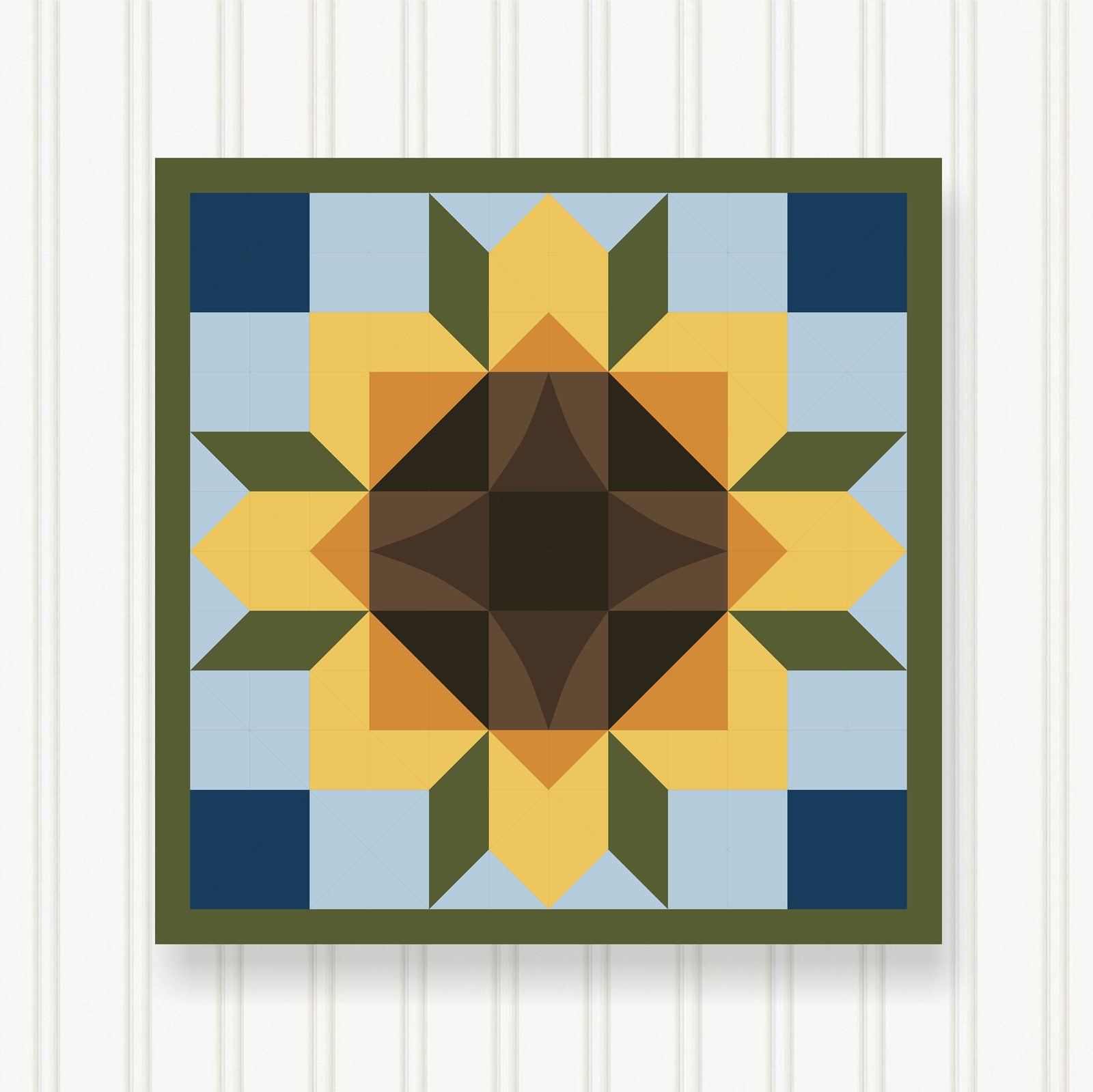 Barn Quilt Square, 8 Sizes, Outdoor & Indoor Wall Art, Home Decor, BQ051
