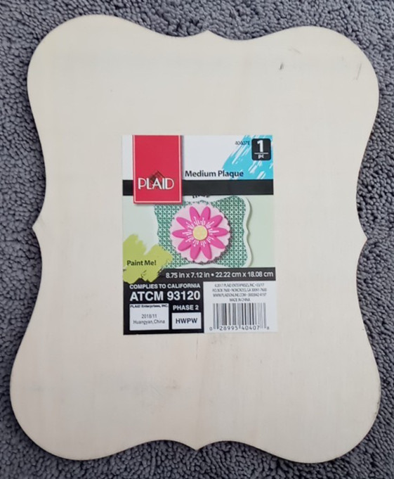 PLAID ENTERPRISES Medium Wood Plaque 8.75″ x 7.12″
