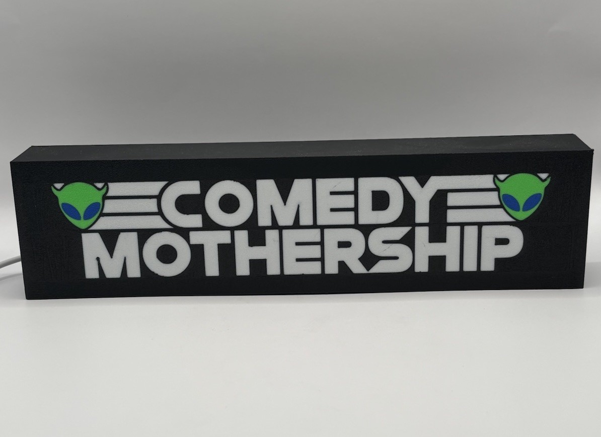 Rectangular Comedy Mothership – Light Up LED Sign