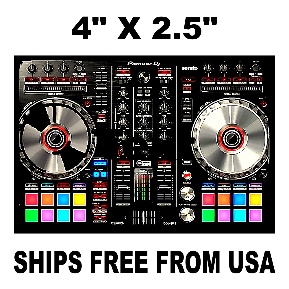 Music DJ Controller Sticker Sign, Vintage Replica, Vinyl Decal Music Records