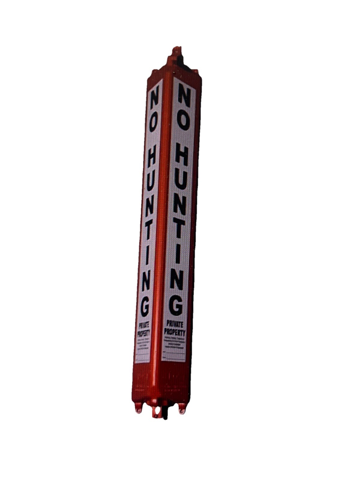 3D Ranchmate Posted Marker Signs Plastic Orange Box Of 12 No Hunting T-post