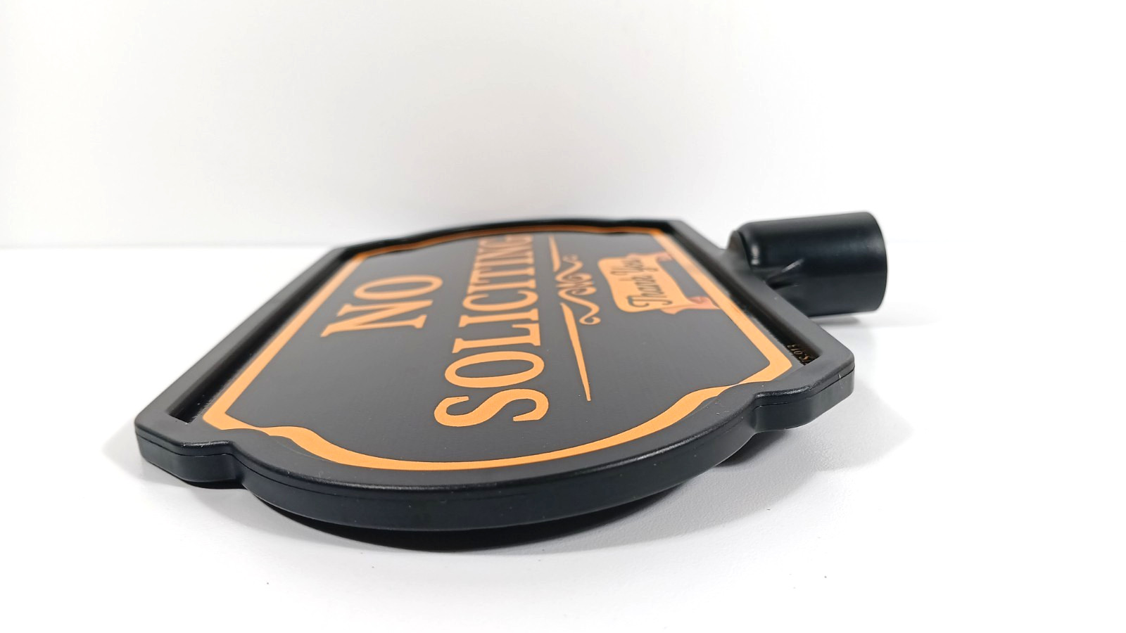 No Soliciting Sign with Stake Durable Bright & Weather-Resistant Plastic