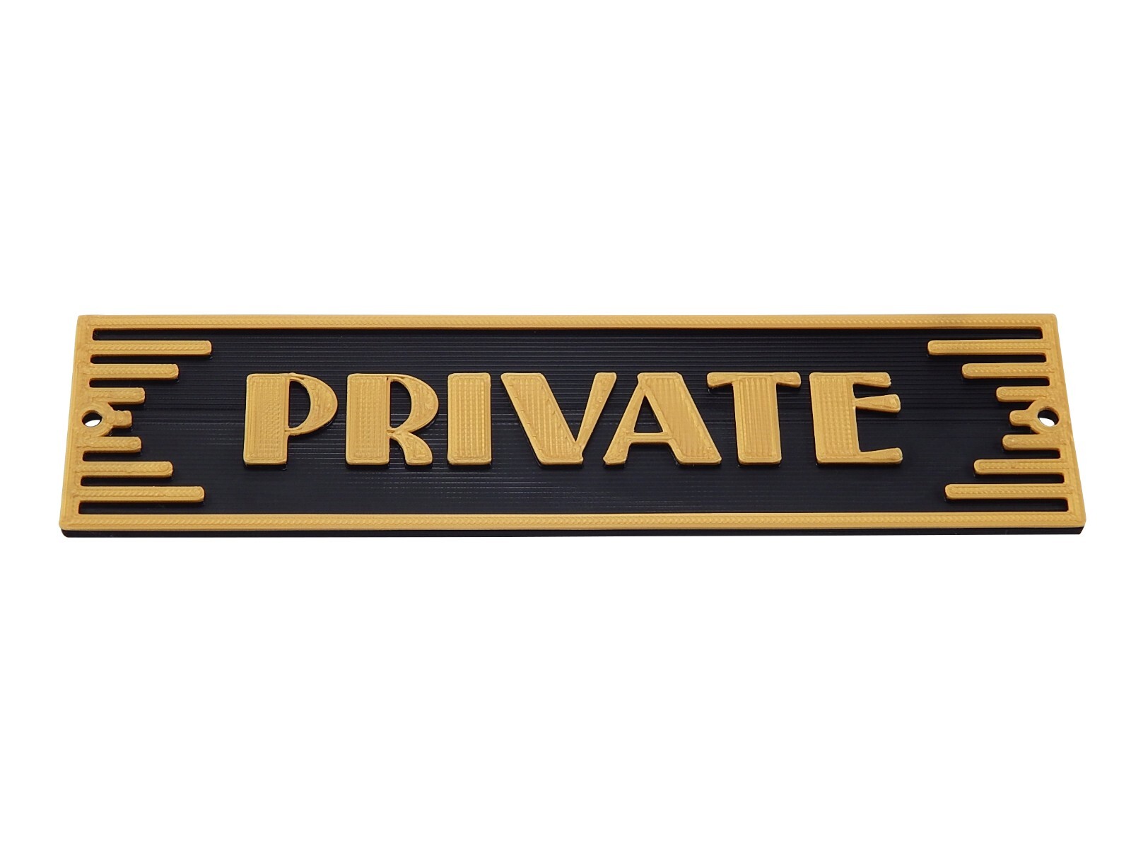Plastic Private Business Art Deco Style Sign Office Door Home Décor Wall Plaque