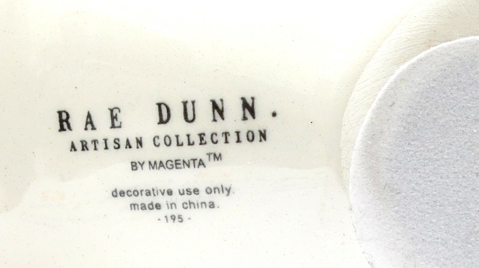 BRAND NEW RAE DUNN USA WHITE GLOSSY CERAMIC STAR PATRIOTIC AMERICAN THEME DECOR