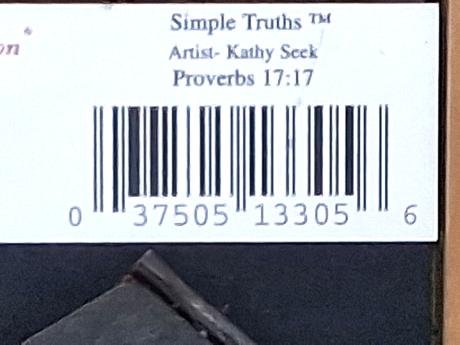 Friendship Wall Hanging or Table Sitter 4 x 4 in Blue, Gold, Flowers Prov 17:17