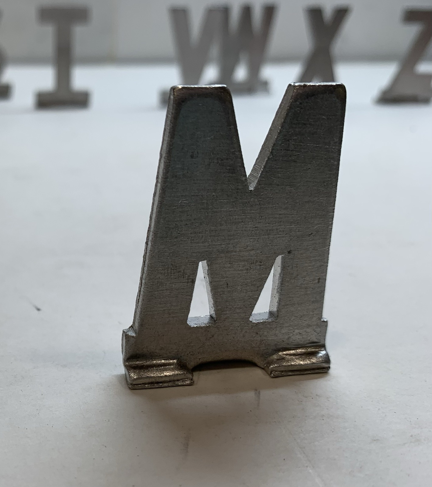 A-Z & Dun-Mor Mailbox Track Letters Aluminum Vtg You Choose Name Initials Metal