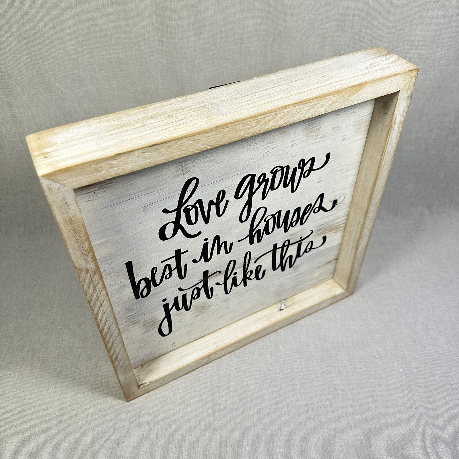Farmhouse Decor Sign Love Grows Best Is Houses Just Like This Wooden Rustic