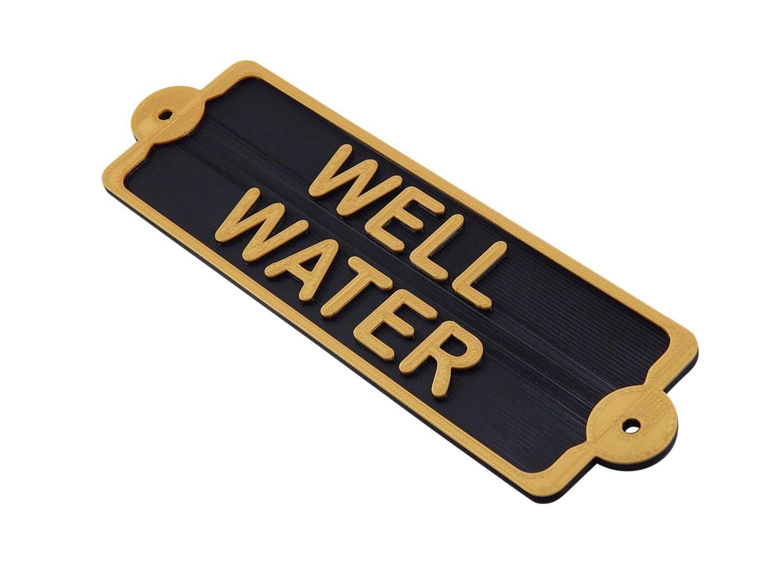 Plastic Well Water Notice Sign Plaque For Private Well Irrigation For Farm Ranch