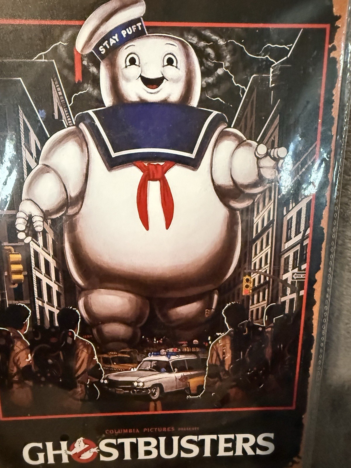 Ghostbusters Stay Puft Poster Metal Tin Sign Wall Hanging 8”x12”