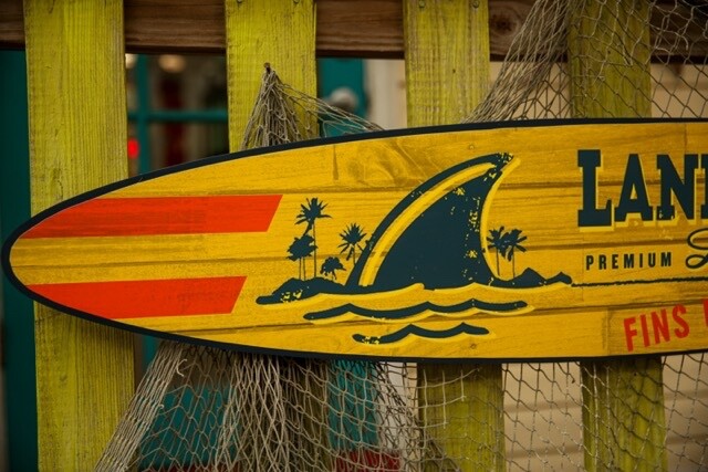LandShark SurfBoard Sign