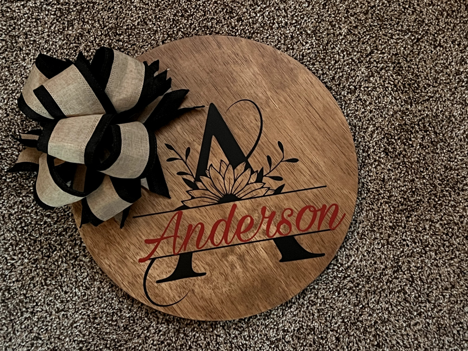 Personalized name monogram signs