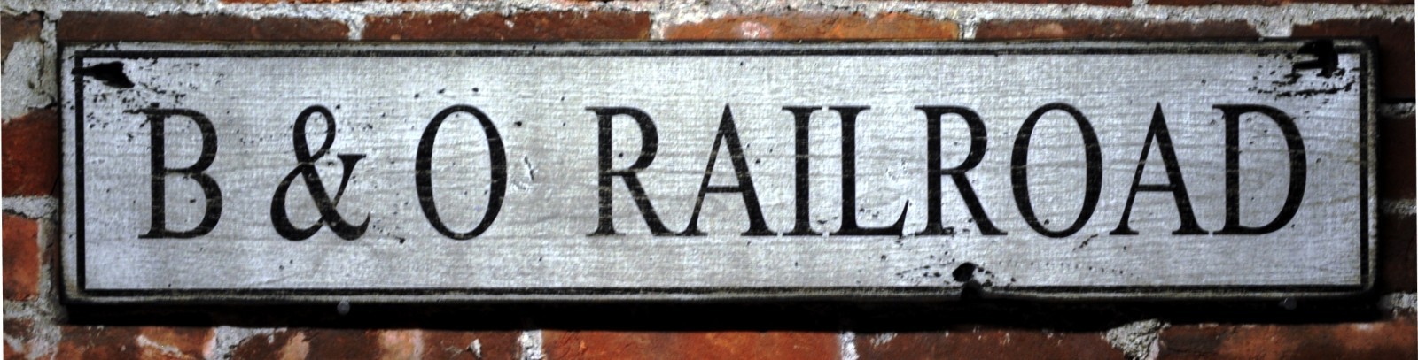 Custom B & O Railroad Wood Sign – Rustic Hand Made Vintage Wooden Sign