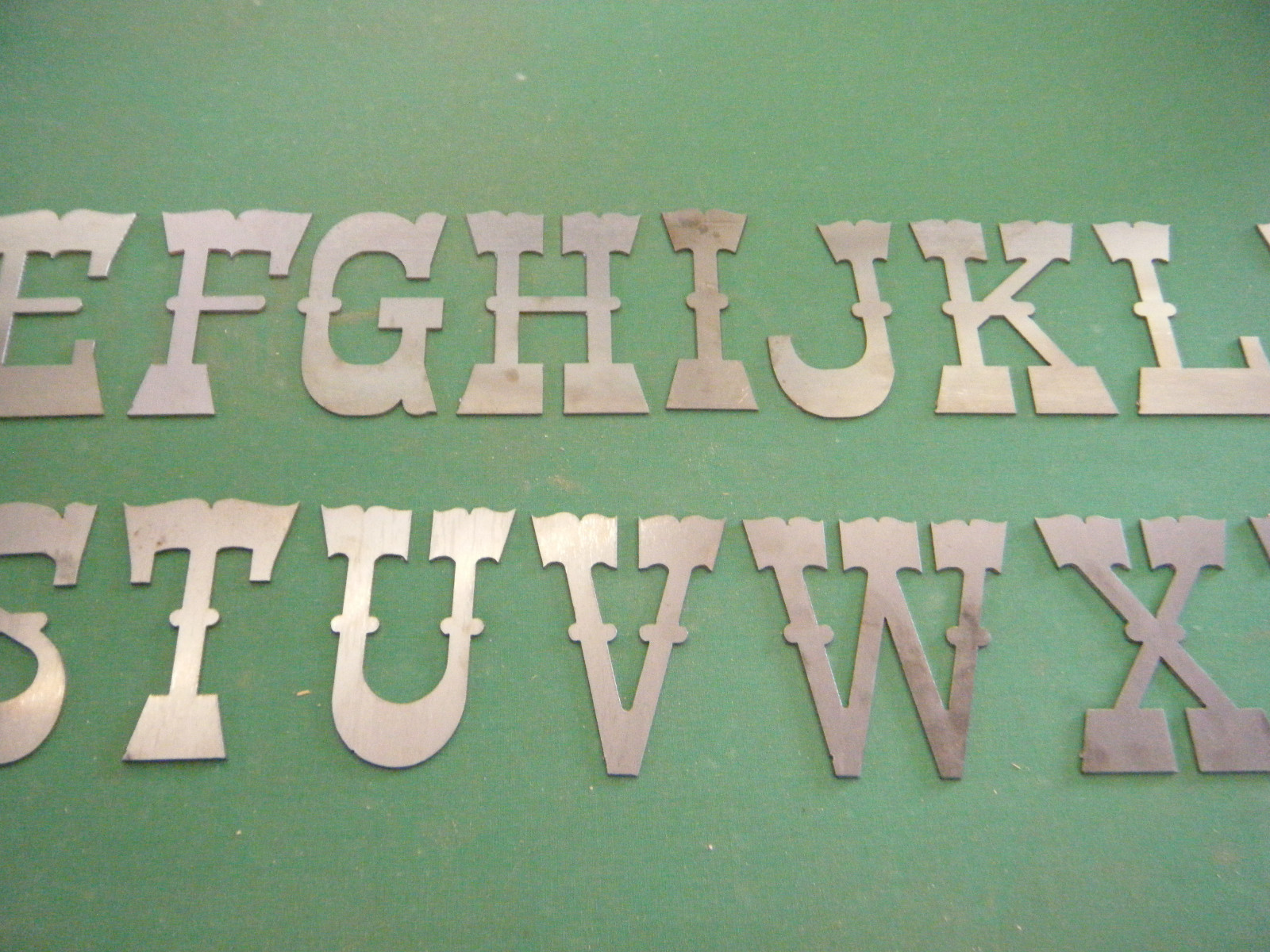 Western style 5″ Metal Letters