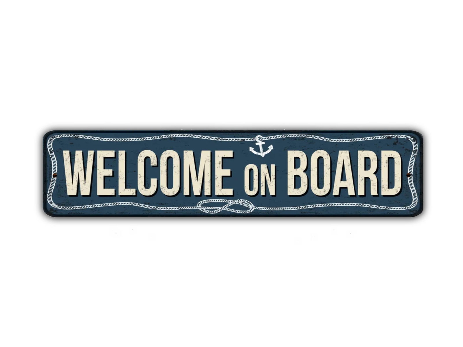 Welcome On Board Street Sign Vintage Style