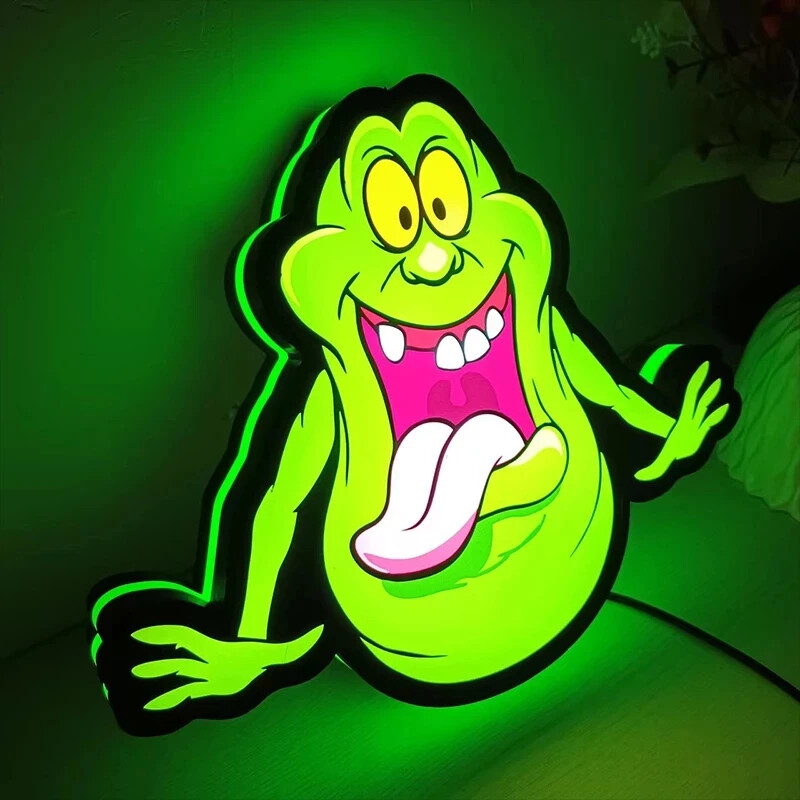 Ghostbusters 3D Printed LED Lightbox Wall Sign Gameroom Decor Children Gift