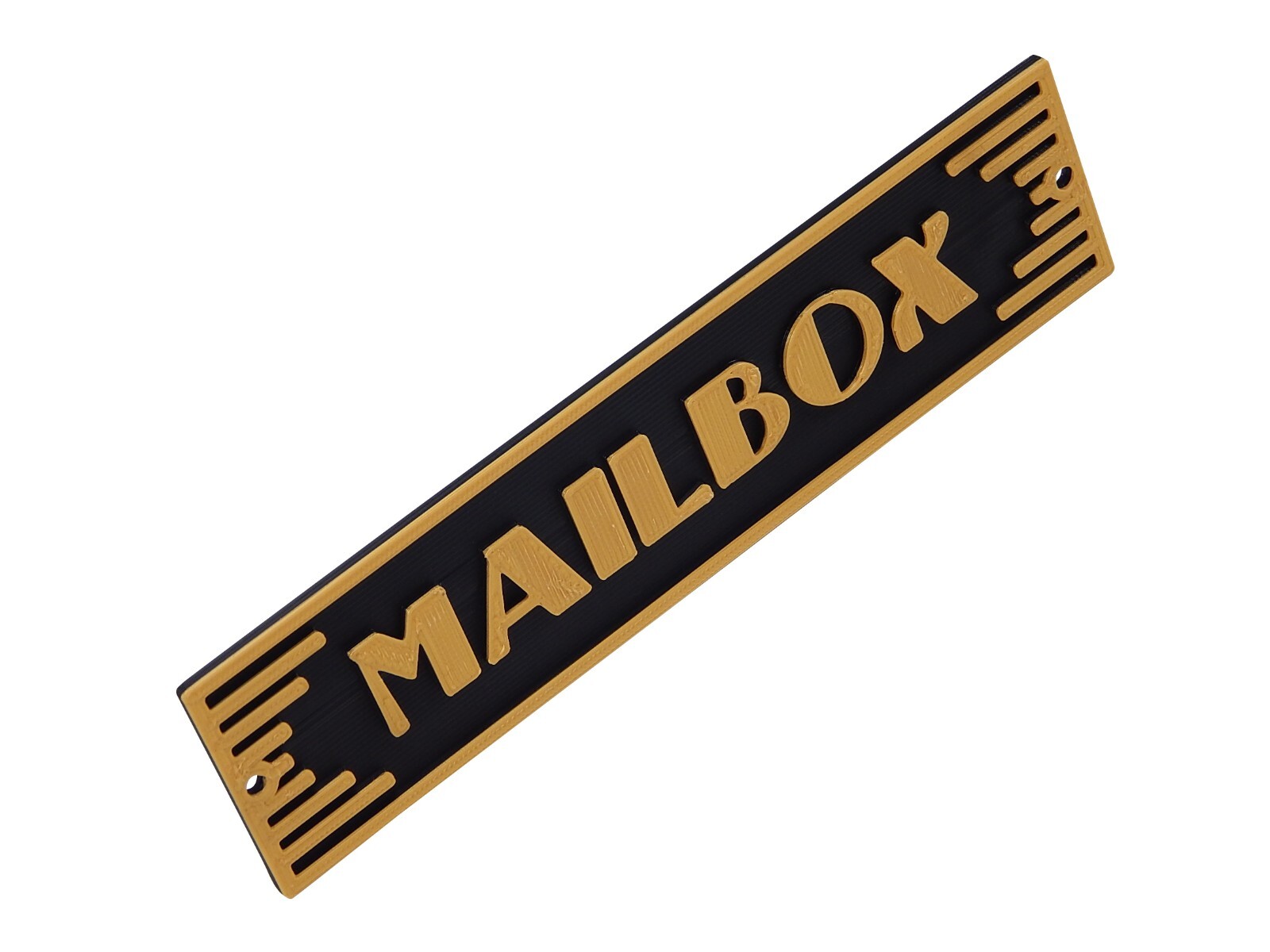 Plastic Mailbox Mail Box Art Deco Style Sign Office or Home Décor Wall Plaque