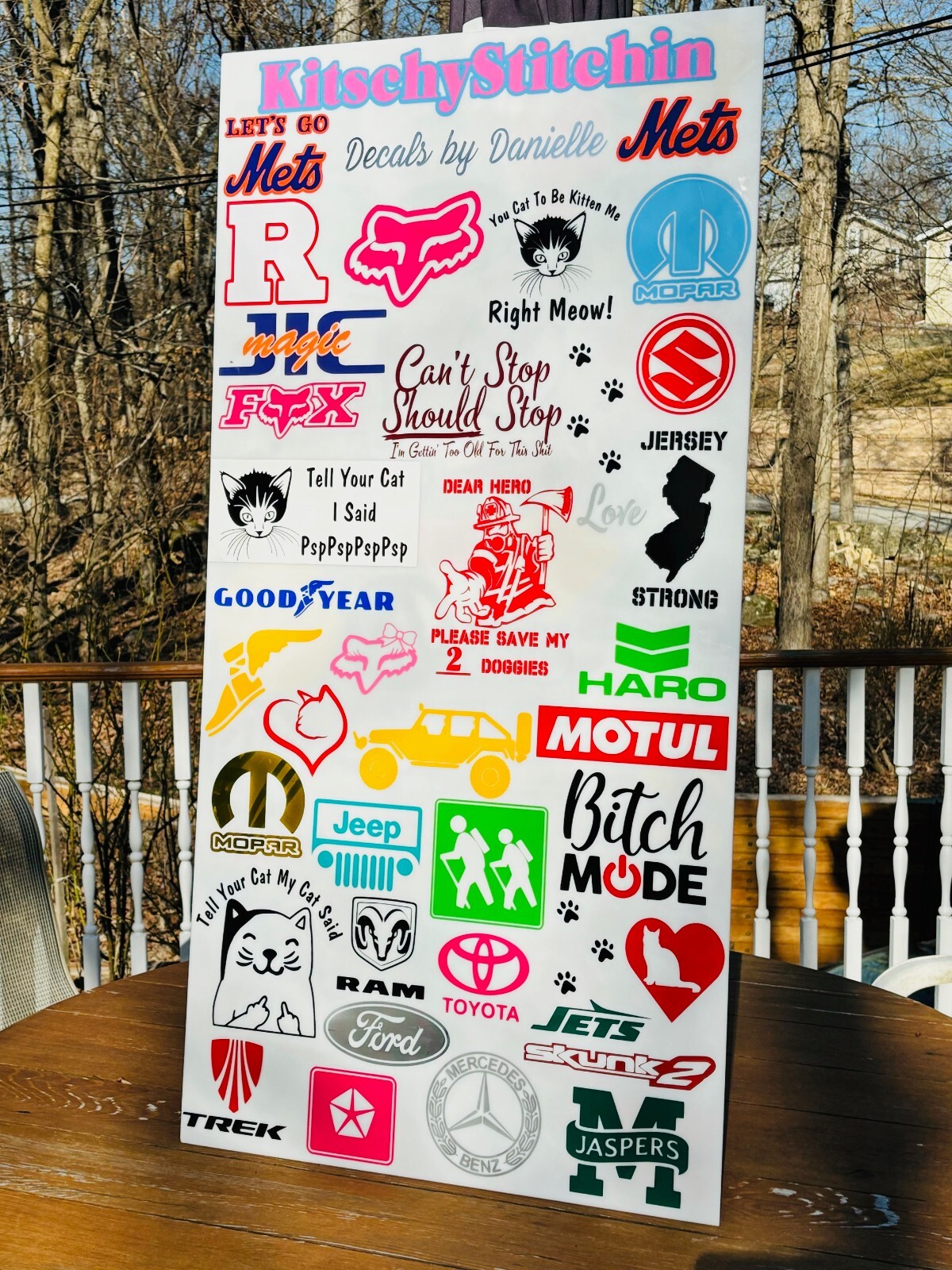 TamiyaRC Models Acrylic & Vinyl Sign (NOT Cheap Tin/NO Crummy Printing!)