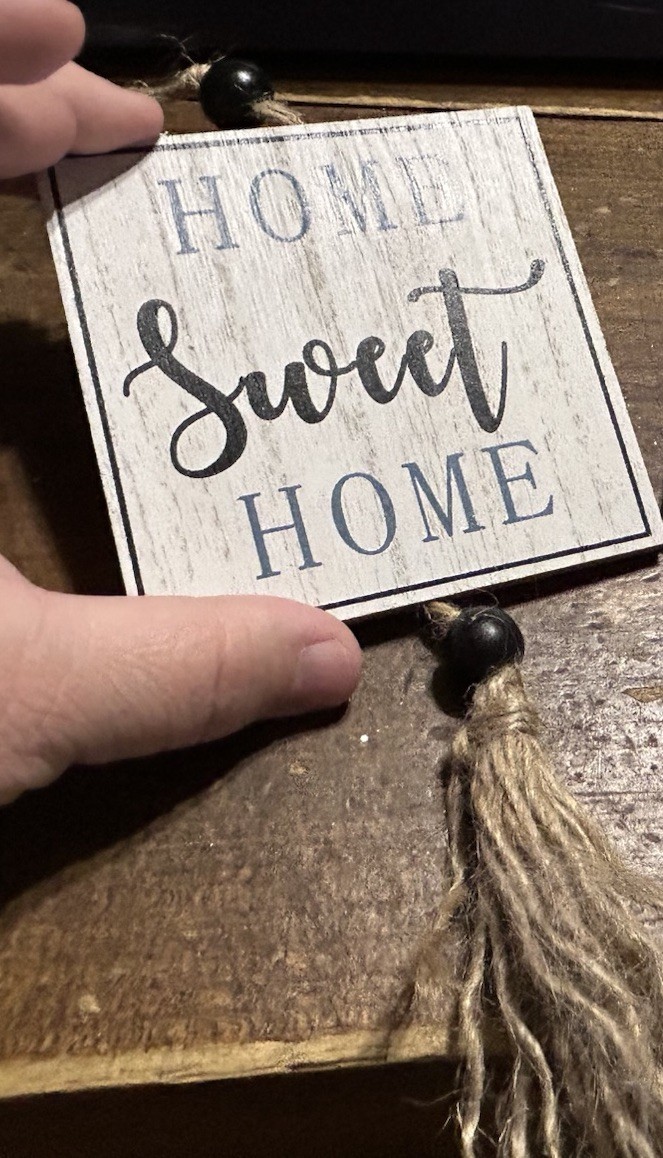 Black And White Decor Sign Lot Truck Home Sweet Home