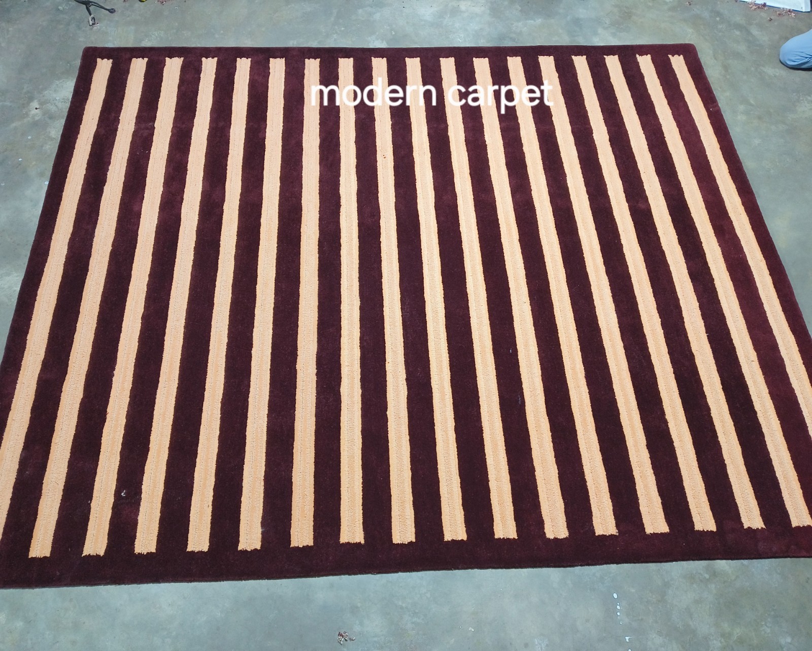 Modern Striped Area Rug – Soft Plush Carpet for Living Room, Bedroom & Office
