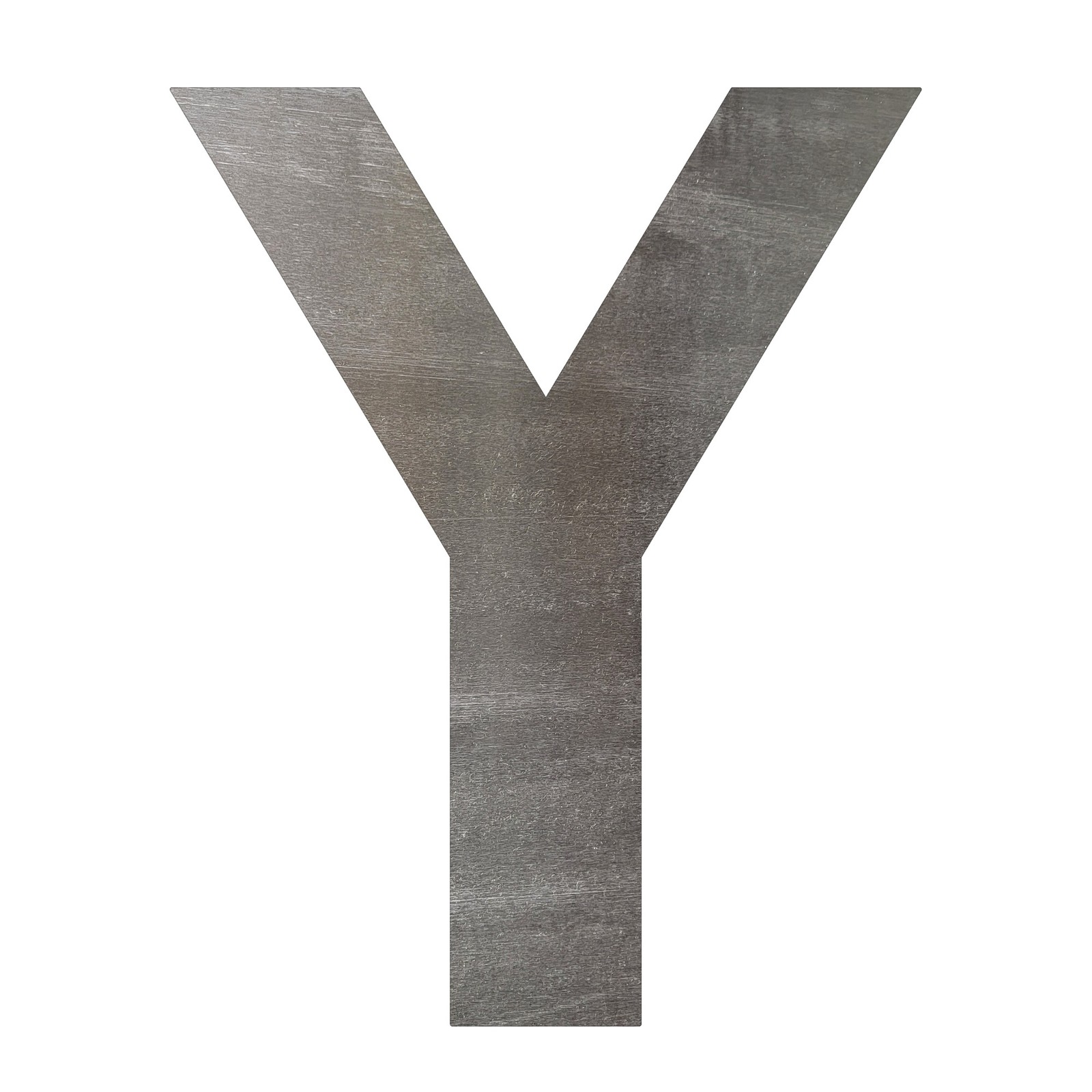Letter Y Steel Cutout Shape, Raw Metal Wall Art and Craft Supply