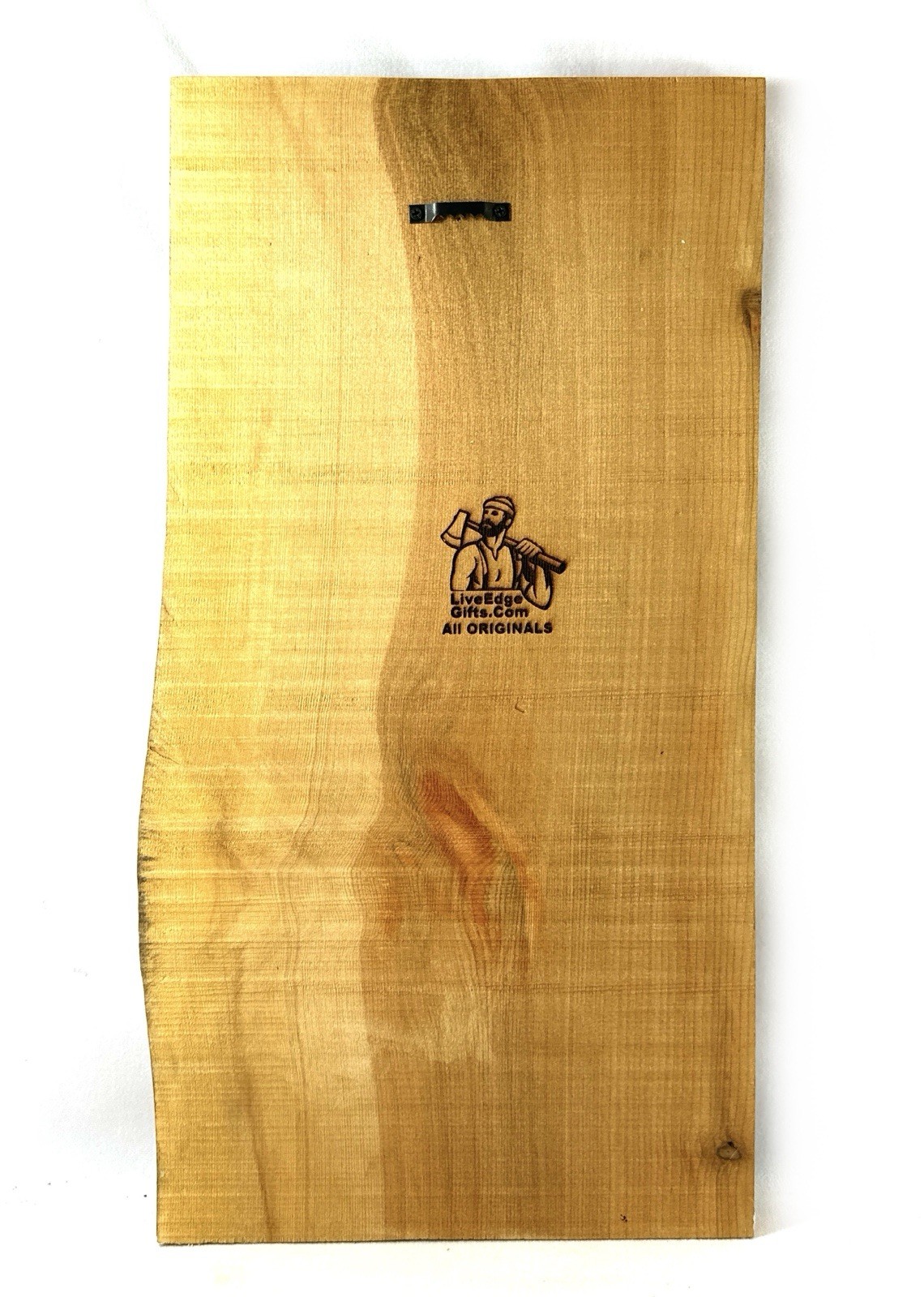 Handmade Live Edge Wood Wall Art Engraved Howling Wolf Moon Rustic Cabin Decor