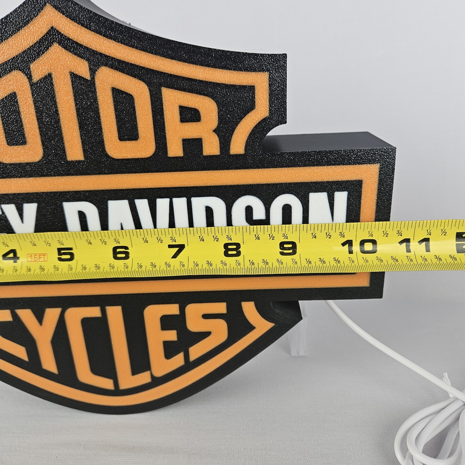 Harley Davidson Wall Sign Night Light – LED USB Powered Lightbox Mancave Sign