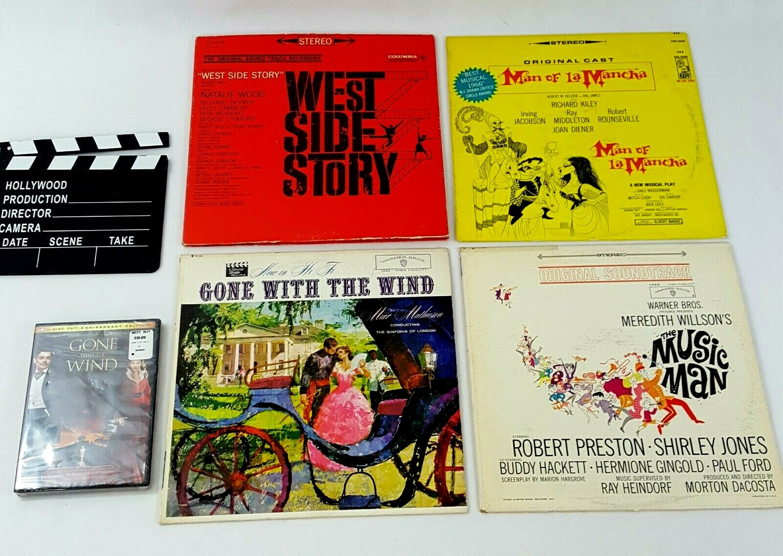 Movie Cinema Home Decor Lot of 20 Signs Books Theatre Plays CD Vinyl